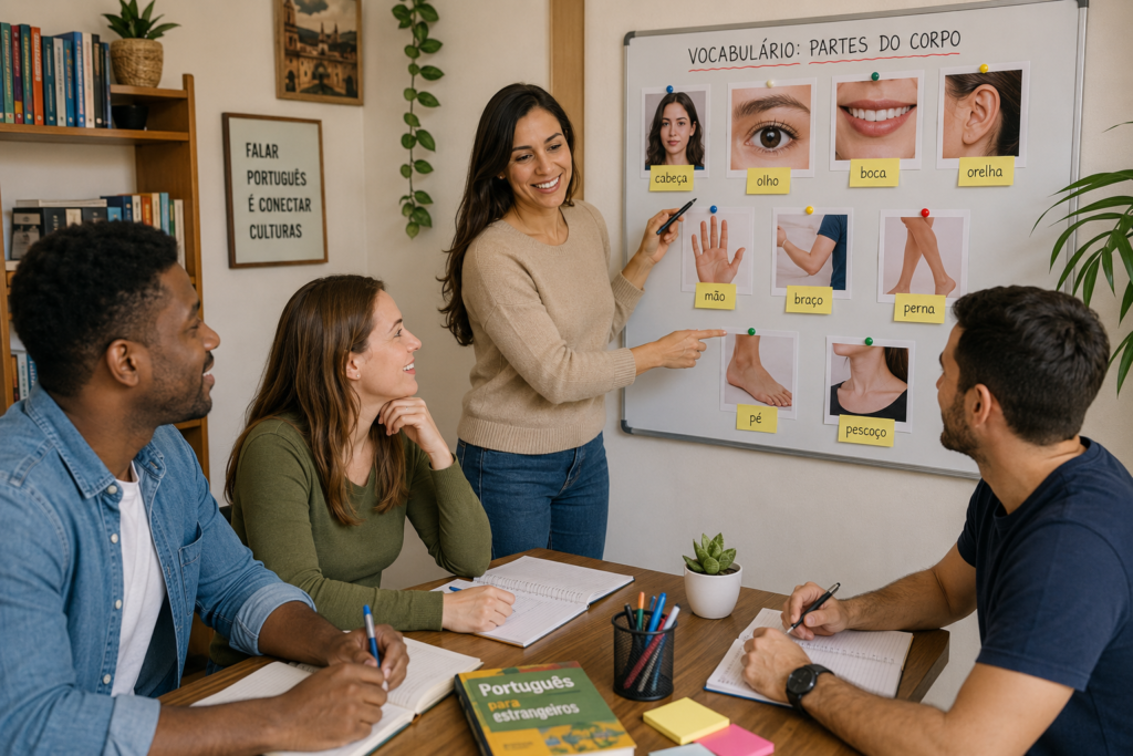 Brazilian Portuguese Vocabulary: Body Parts, Face, Organs, Muscles, and Health Words