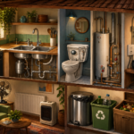 Learn Brazilian Portuguese home vocabulary for electricity, plumbing, bathroom, kitchen, heating, and waste disposal.