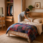 Learn Brazilian Portuguese bedroom vocabulary with words for furniture, bedding, objects, and daily bedroom verbs.