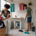 Learn Brazilian Portuguese vocabulary for laundry and cleaning, with natural phrases, examples, and key regional differences.