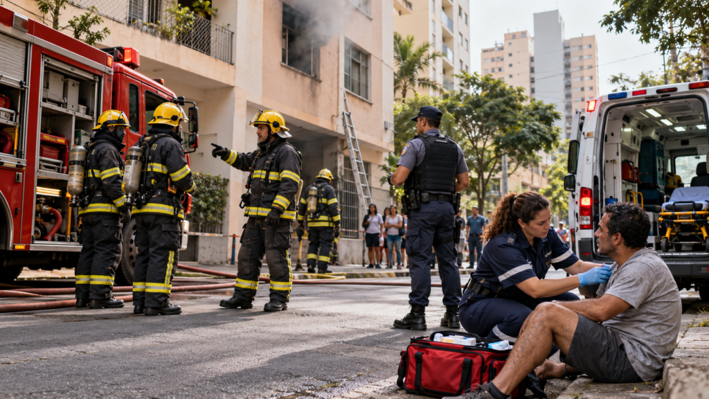 Learn Brazilian Portuguese emergency vocabulary for ambulances, police and firefighters, with useful phrases and Brazil-specific terms.
