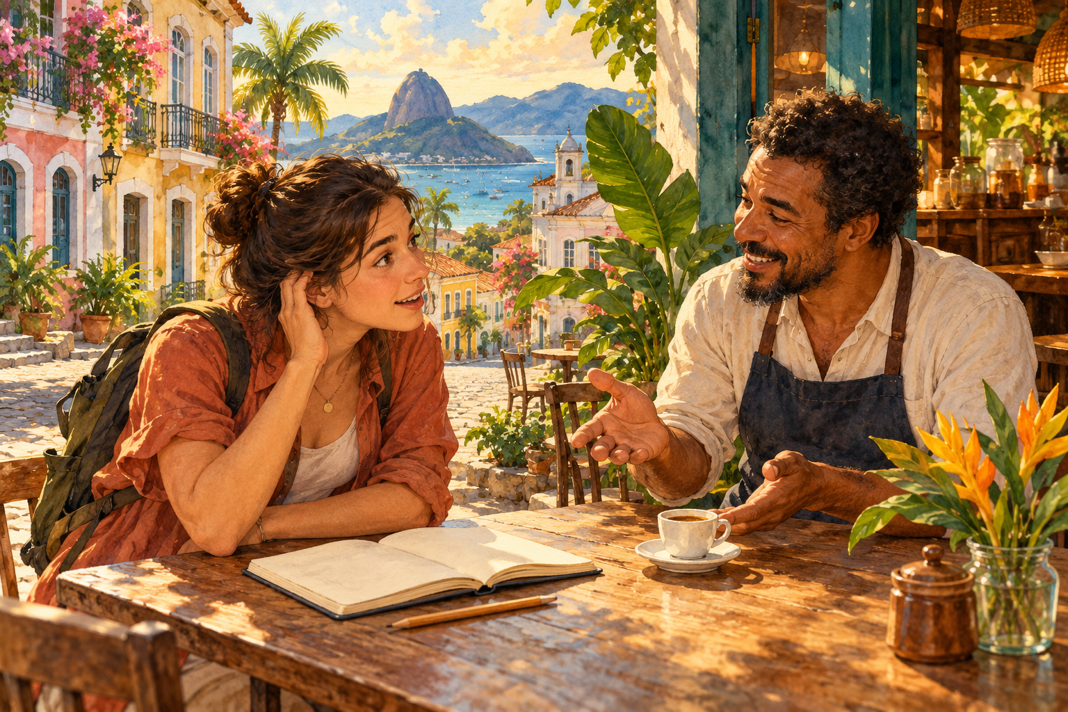 Learn Brazilian Portuguese phrases to ask for help, understand conversations, and avoid false friends with clear examples.