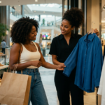Learn Brazilian Portuguese shopping vocabulary for malls, store departments, fitting rooms, prices, payments, and exchanges.